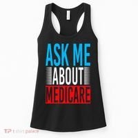 Ask Me About Medicare Insurance Agent Sales Marketing Women's Tank Top thumb 0