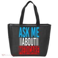 Ask Me About Medicare Insurance Agent Sales Marketing Tote Bag thumb 0