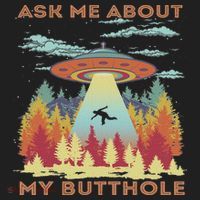 Ask Me About My Butthole Funny Alien Abduction Hat thumb 2