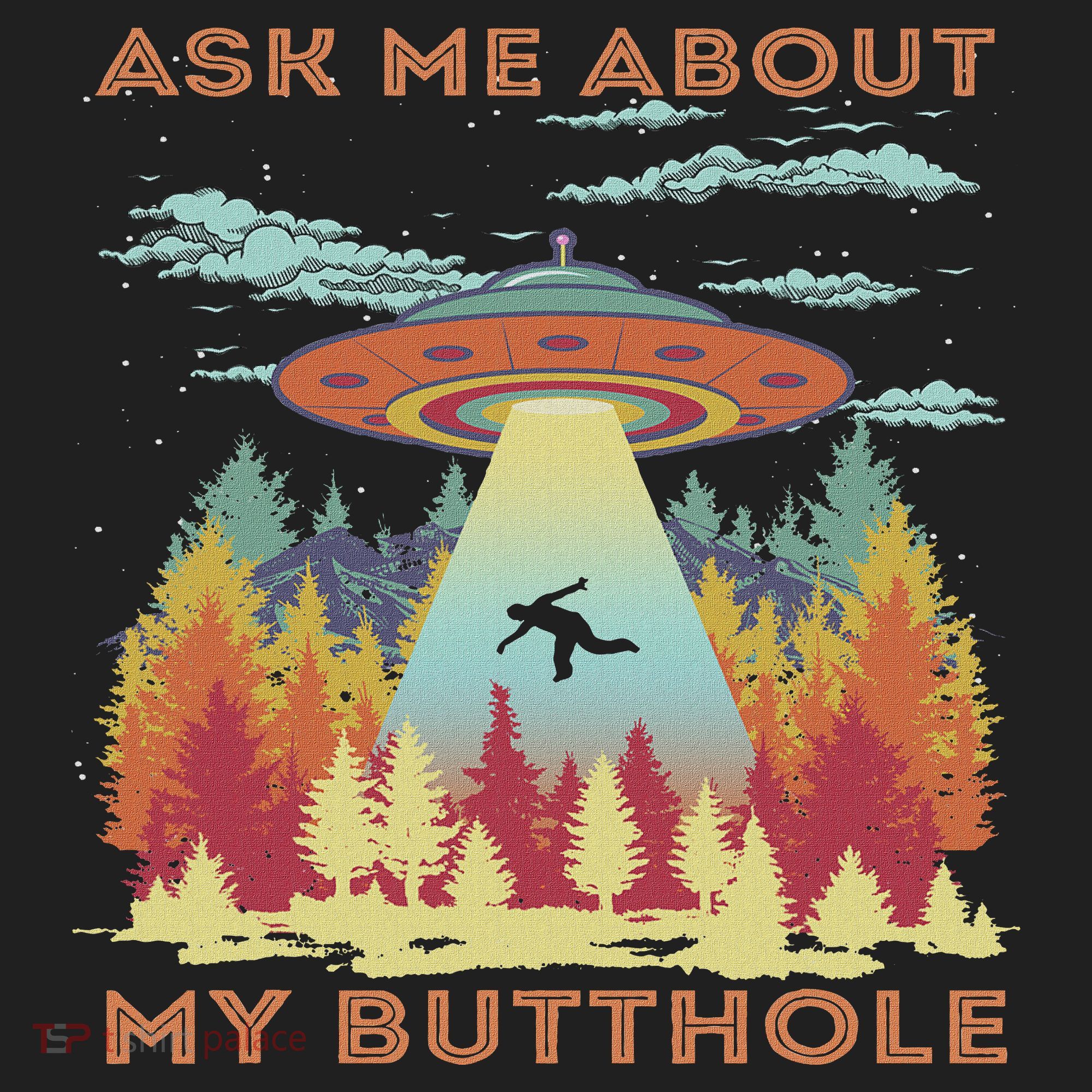 Ask Me About My Butthole Funny Alien Abduction Hat