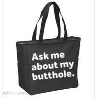 Ask Me About My Butthole. Tote Bag thumb 2