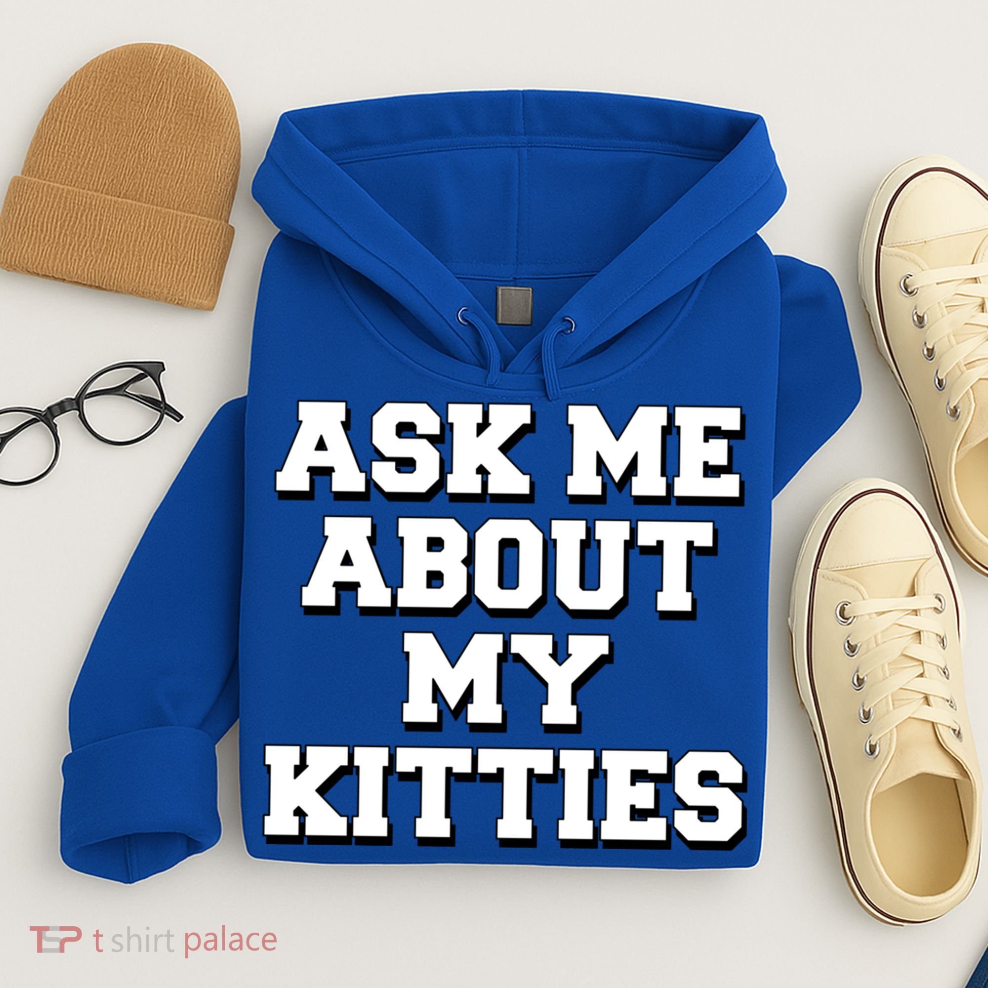 Ask Me About My Kitties Funny And Sarcastic Kitten Cat Lover Gift Hoodie