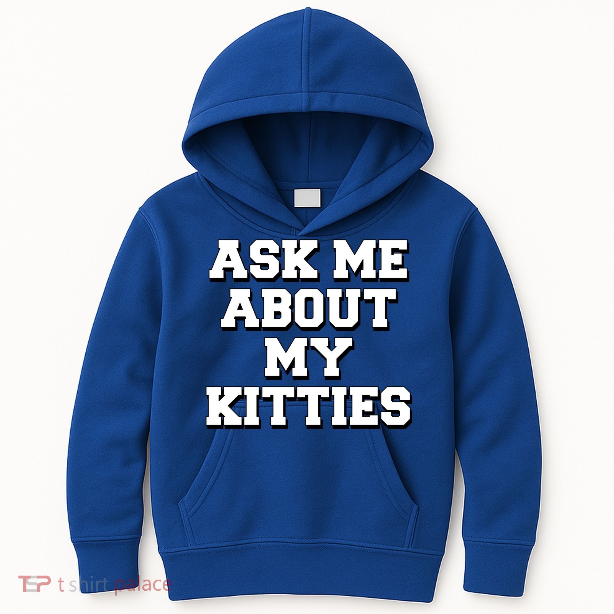 Ask Me About My Kitties Funny And Sarcastic Kitten Cat Lover Gift Kids Hoodie