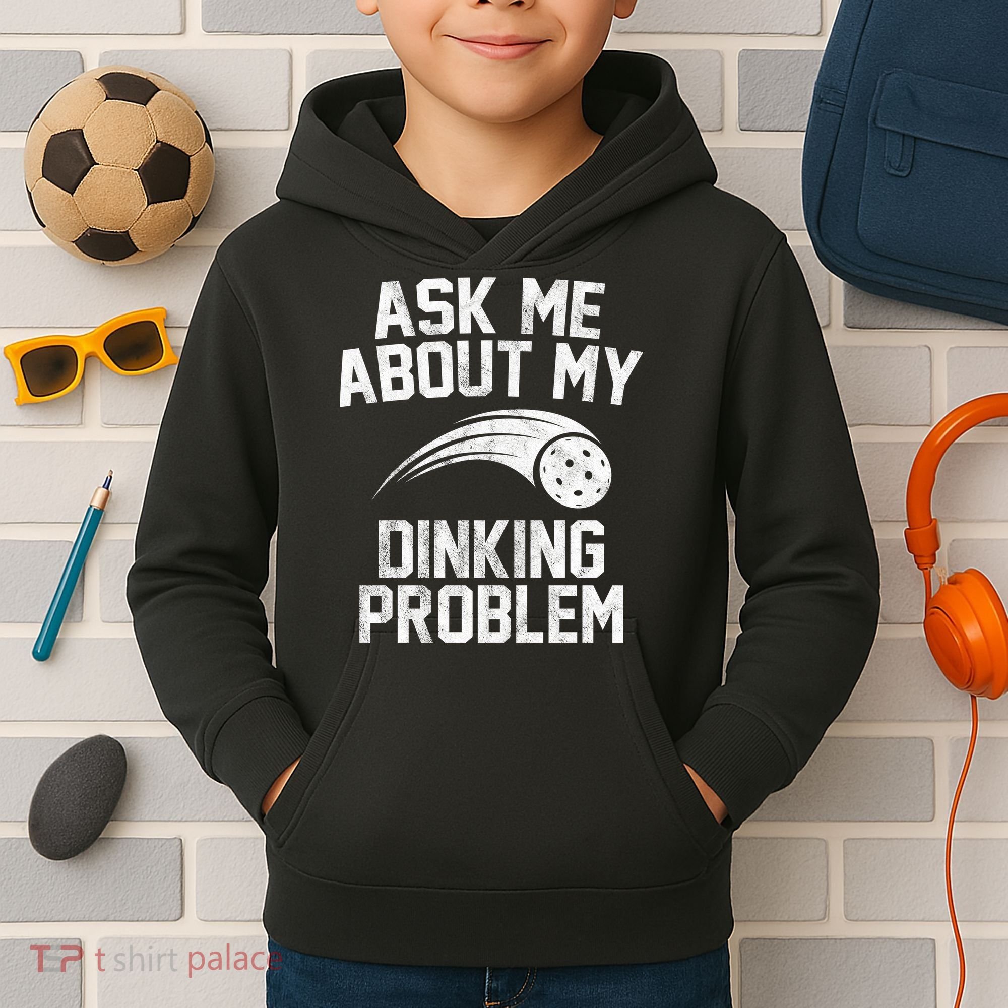 Ask Me About My Dinking Problem Sport Kids Hoodie