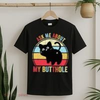 Ask Me About My Butthole Funny Cat Butt TShirt T-Shirt thumb 2