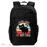 Ask Me About My Butthole Funny Cat Butt TShirt Backpack thumb 0