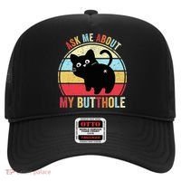 Ask Me About My Butthole Funny Cat Butt TShirt Hat thumb 0