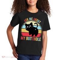 Ask Me About My Butthole Funny Cat Butt TShirt Kids T-Shirt thumb 2