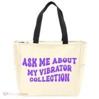 Ask Me About My Vibrator Collection Tote Bag thumb 0