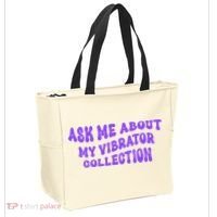 Ask Me About My Vibrator Collection Tote Bag thumb 2