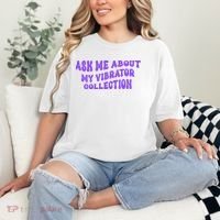 Ask Me About My Vibrator Collection Comfort Colors T-Shirt thumb 2