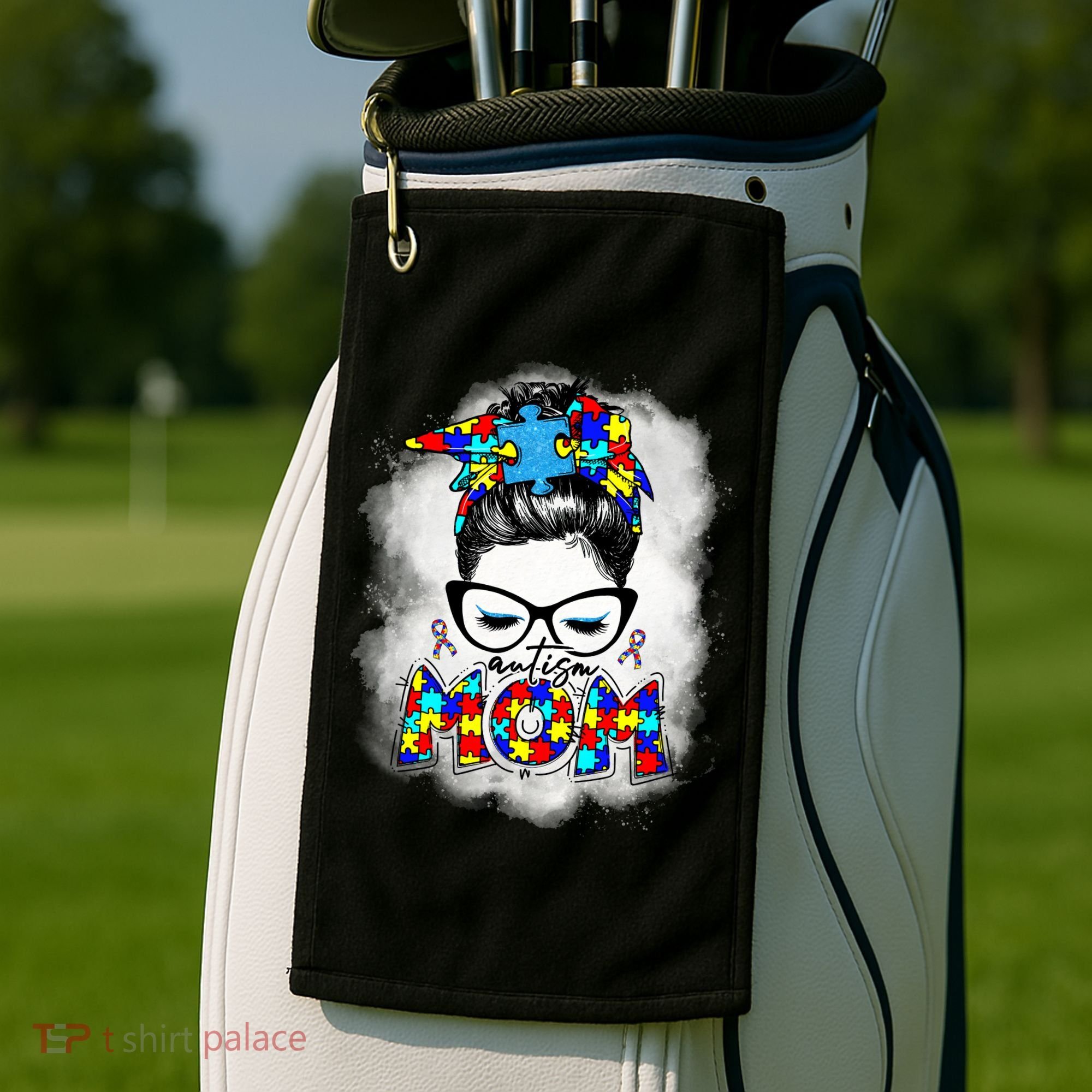 Autism Mom Golf Towel
