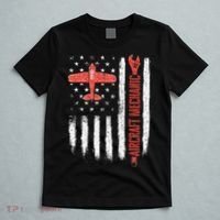 Aircraft Mechanic American Flag Plane Aviation Technician T-Shirt thumb 5