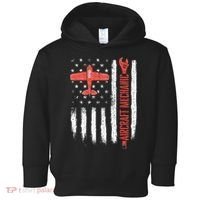 Aircraft Mechanic American Flag Plane Aviation Technician Toddler Hoodie thumb 0