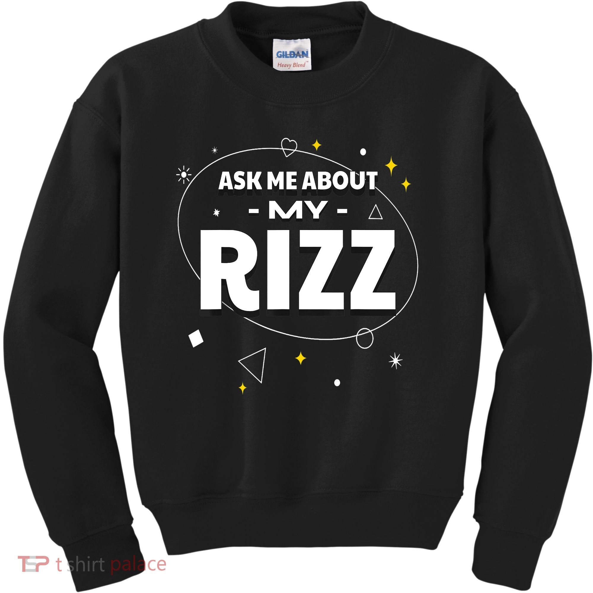 Ask Me About My Rizz I Got That W Rizz Funny Ironic Meme Kids Sweatshirt