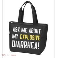 Ask Me About My Explosive Diarrhea Funny Poop Gift Tote Bag thumb 3