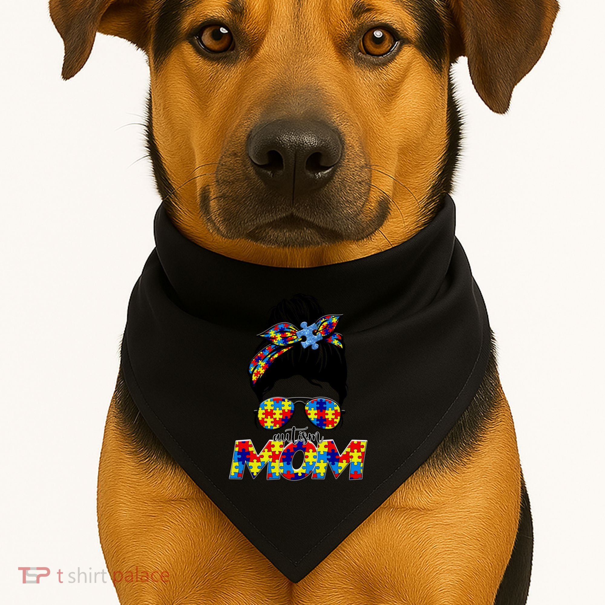 Autism Mom USA-Made Doggie Bandana