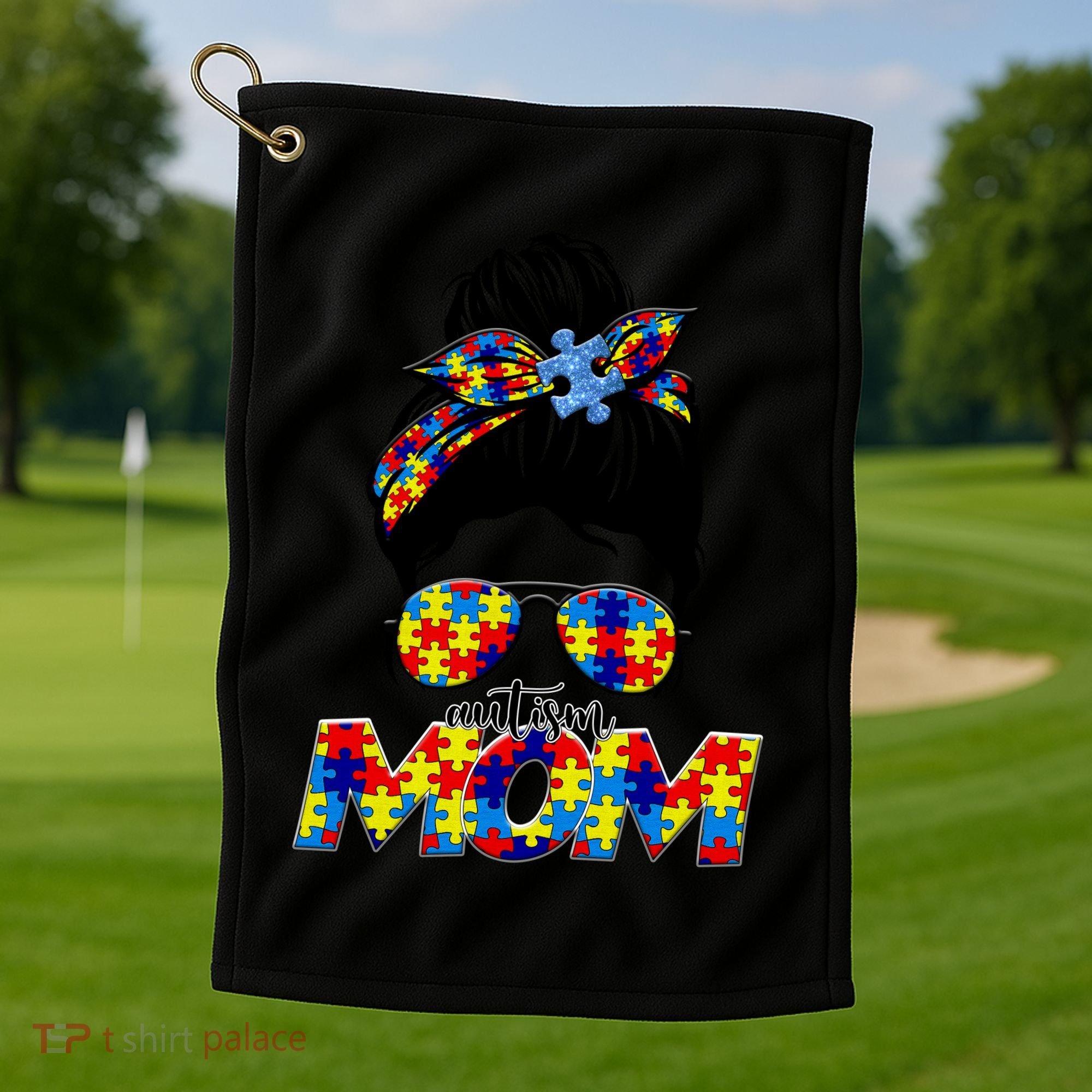 Autism Mom Golf Towel