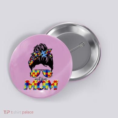 Autism Mom Button
