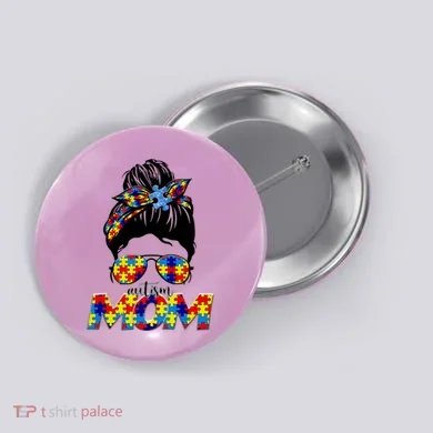 Autism Mom Button