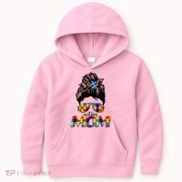 Autism Mom Kids Hoodie thumb 0