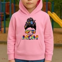 Autism Mom Kids Hoodie thumb 2