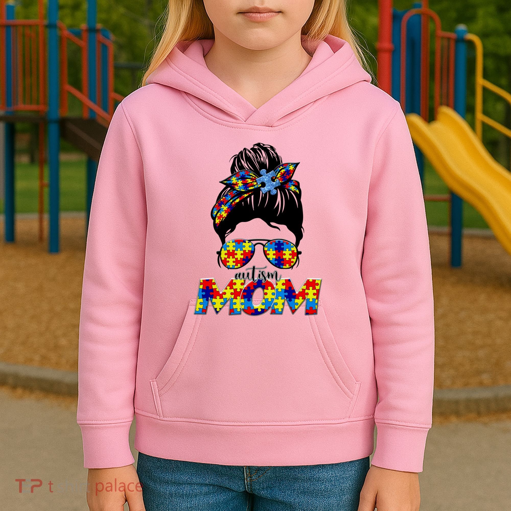 Autism Mom Kids Hoodie