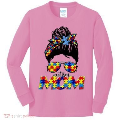 Autism Mom Kids Long Sleeve Shirt