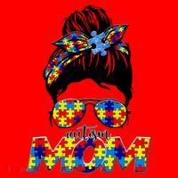 Autism Mom Santa Hat thumb 1