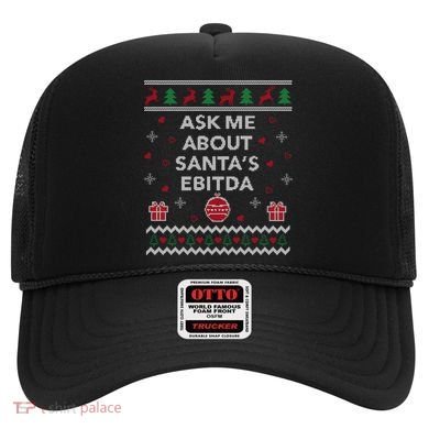 Ask Me About Santas Ebitda Accountant Design Ugly Christmas Cool Gift Hat