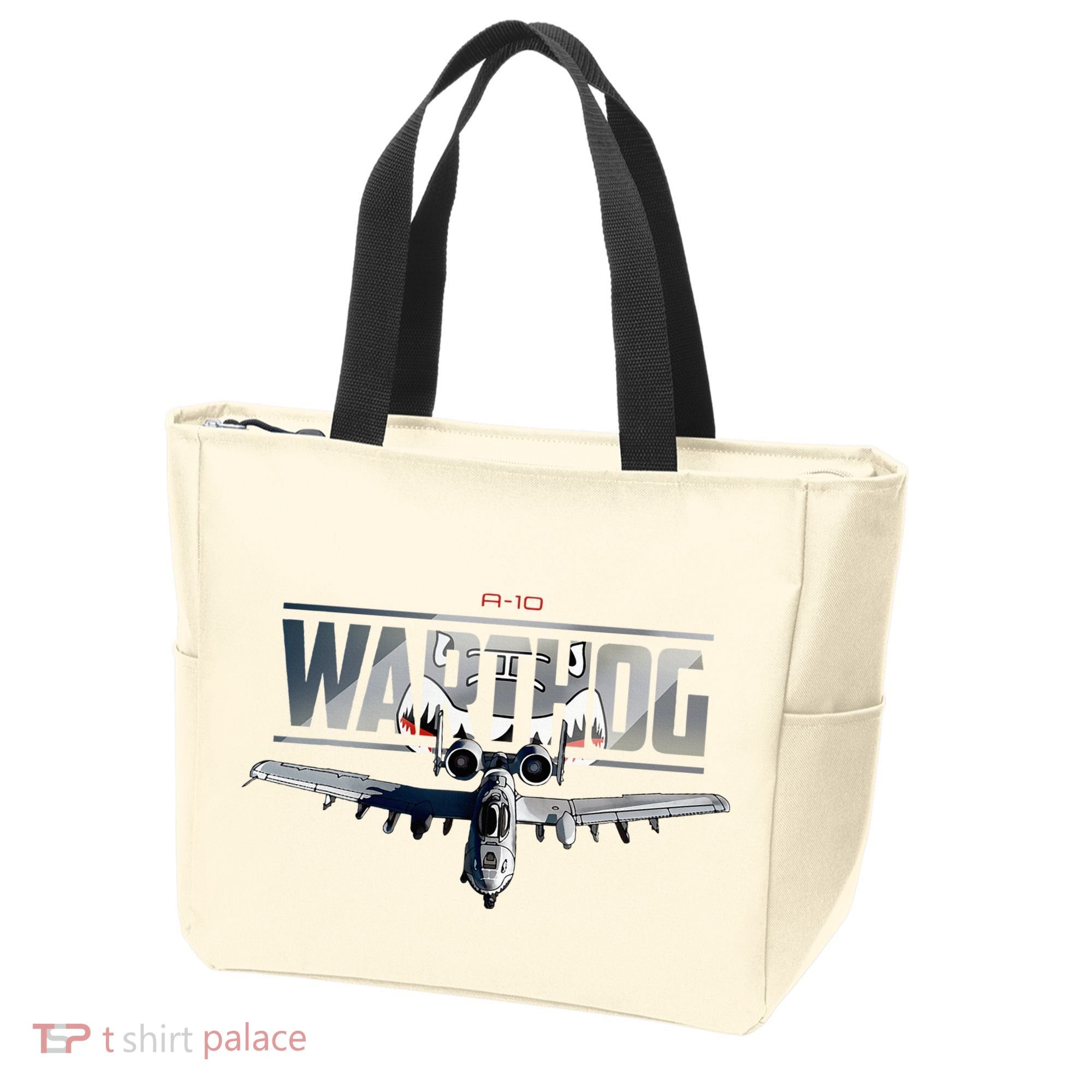 American Military Airplane Warthog Pilot Tote Bag