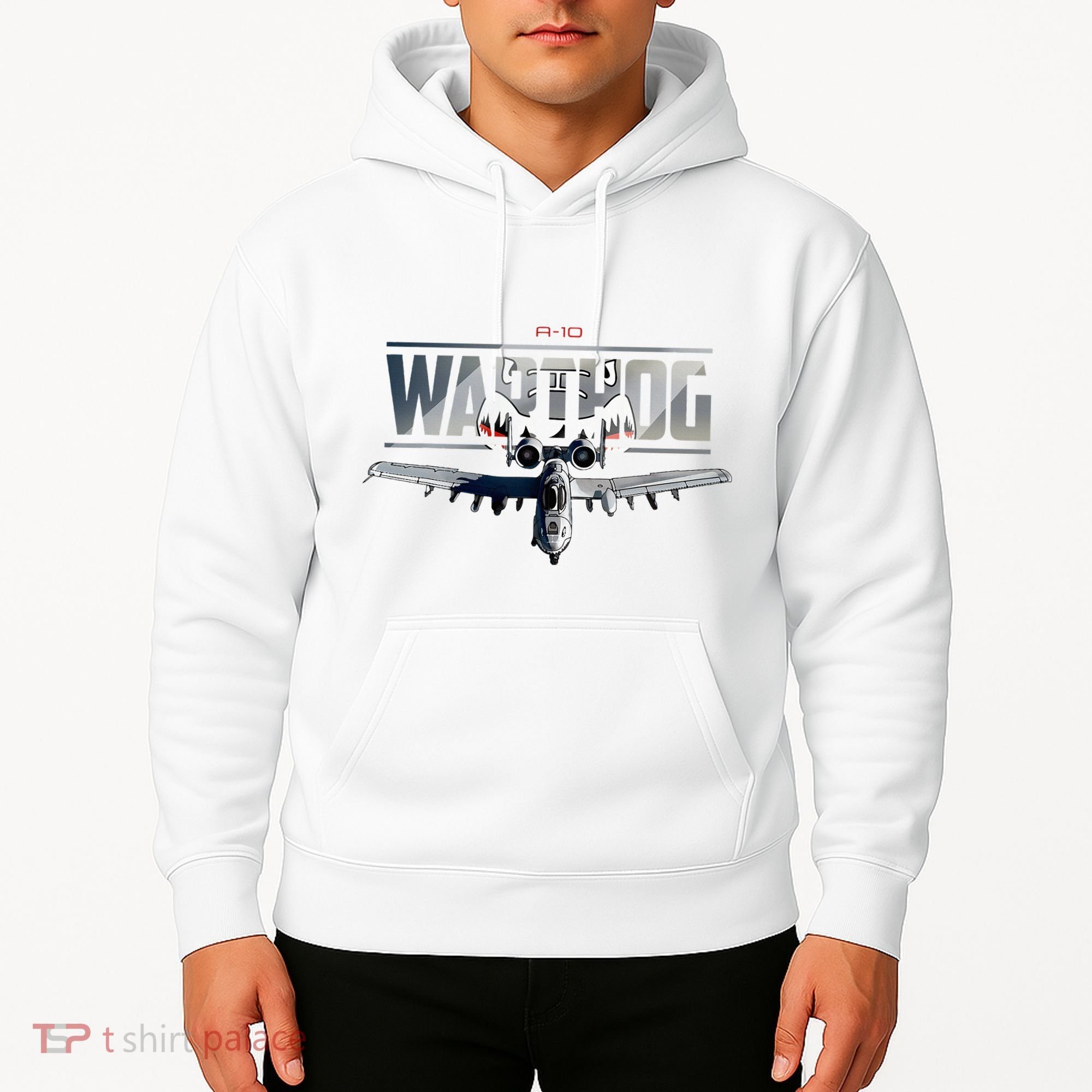 American Military Airplane Warthog Pilot Hoodie