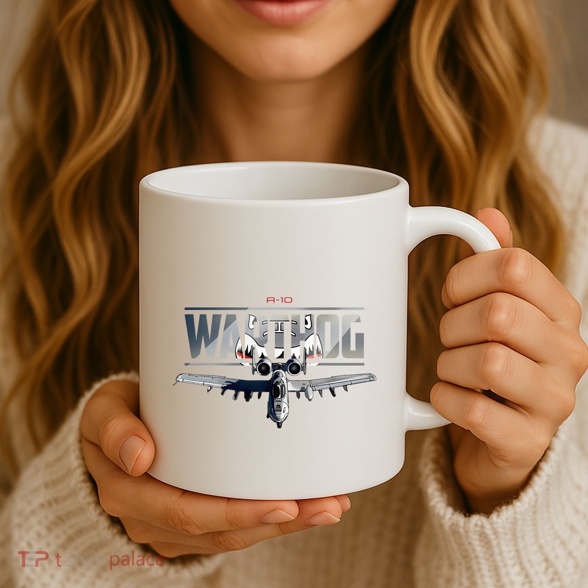 American Military Airplane Warthog Pilot Coffee Mug