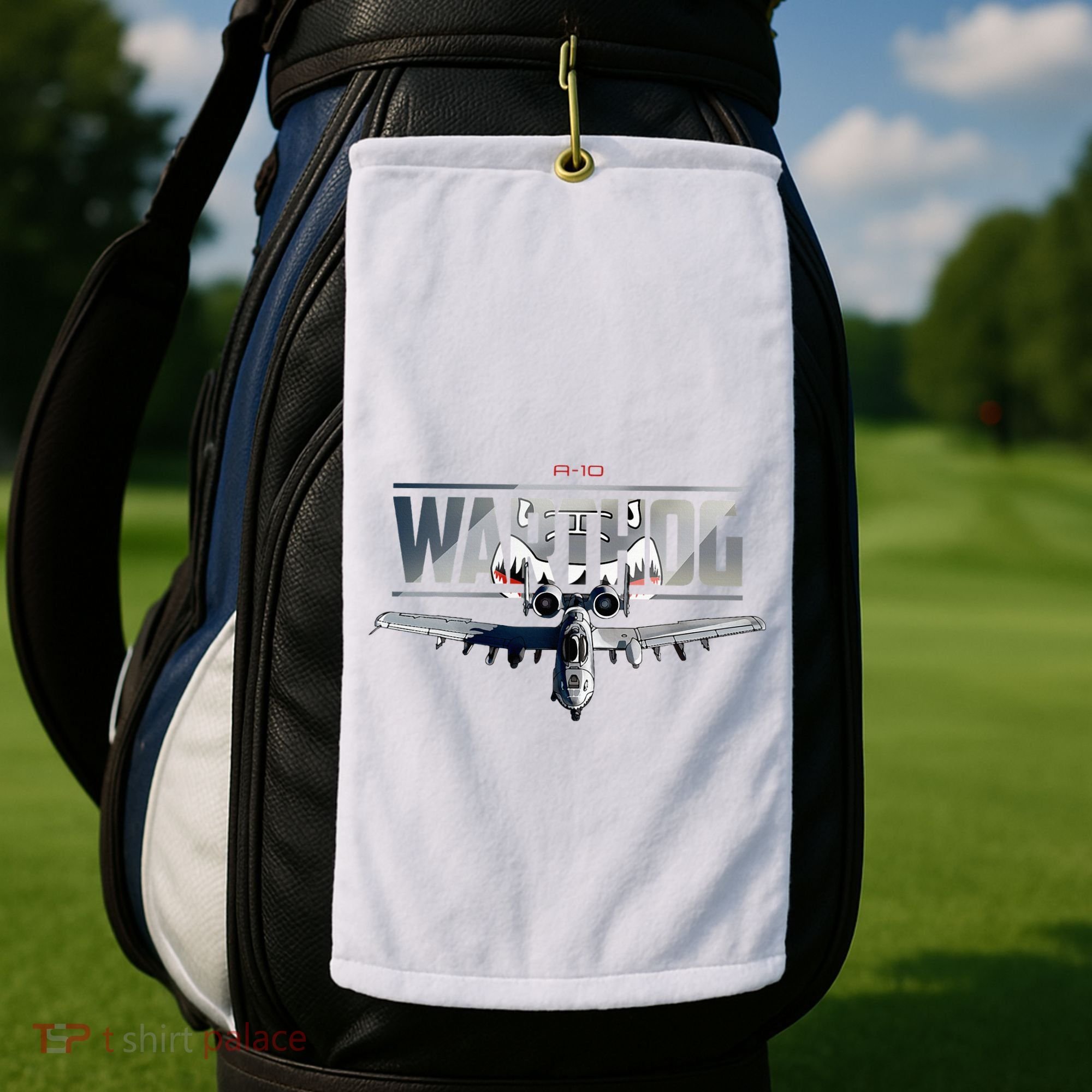 American Military Airplane Warthog Pilot Golf Towel