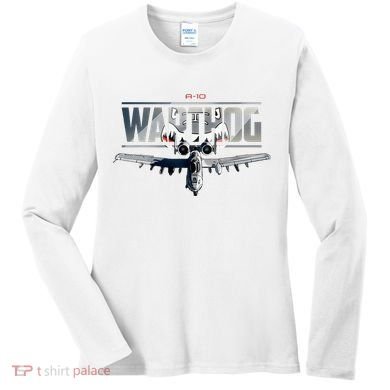 American Military Airplane Warthog Pilot Women's Long Sleeve Shirt