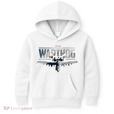 American Military Airplane Warthog Pilot Kids Hoodie