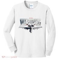 American Military Airplane Warthog Pilot Kids Long Sleeve Shirt thumb 0