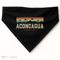 Aconcagua Mountains Argentina Hiking Outdoors Retro Gift USA-Made Doggie Bandana thumb 0