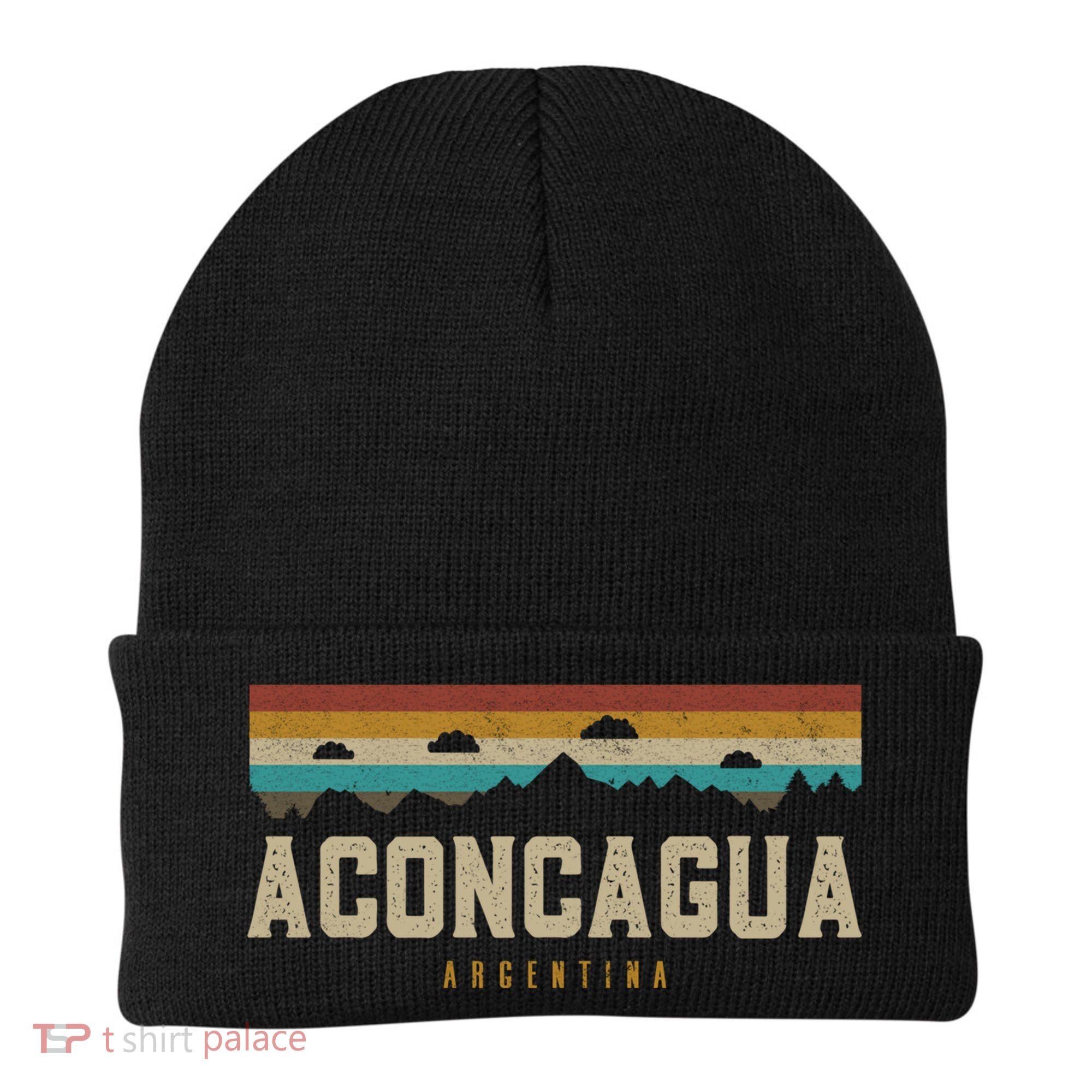 Aconcagua Mountains Argentina Hiking Outdoors Retro Gift Beanie