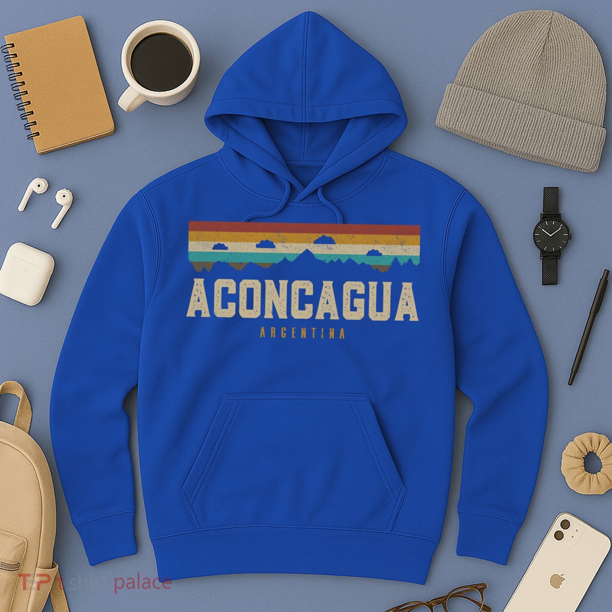 Aconcagua Mountains Argentina Hiking Outdoors Retro Gift Hoodie