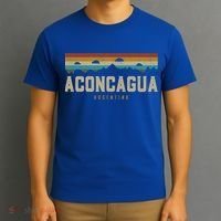 Aconcagua Mountains Argentina Hiking Outdoors Retro Gift T-Shirt thumb 3