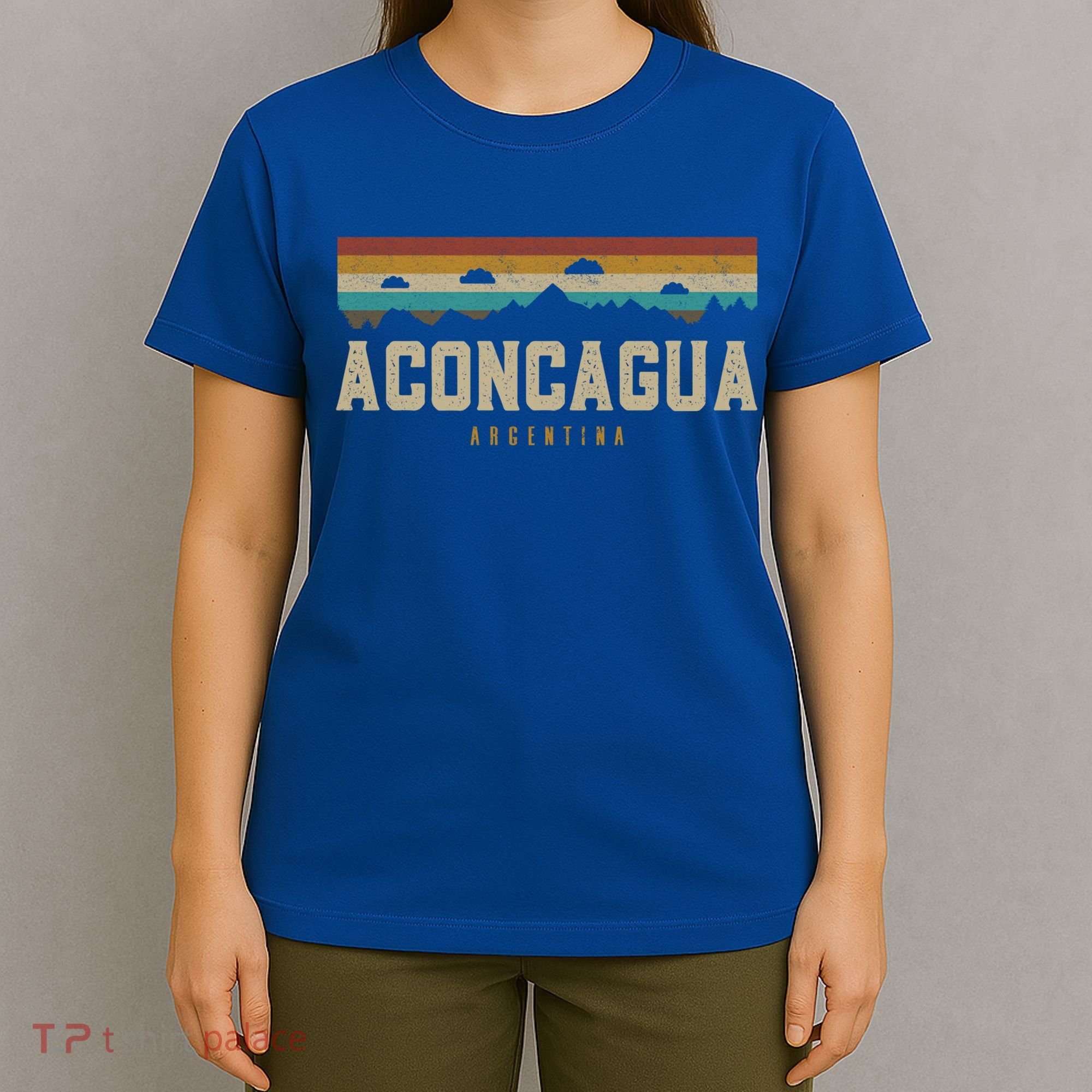 Aconcagua Mountains Argentina Hiking Outdoors Retro Gift T-Shirt