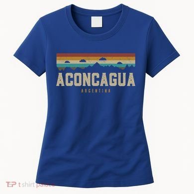 Aconcagua Mountains Argentina Hiking Outdoors Retro Gift Women's T-Shirt