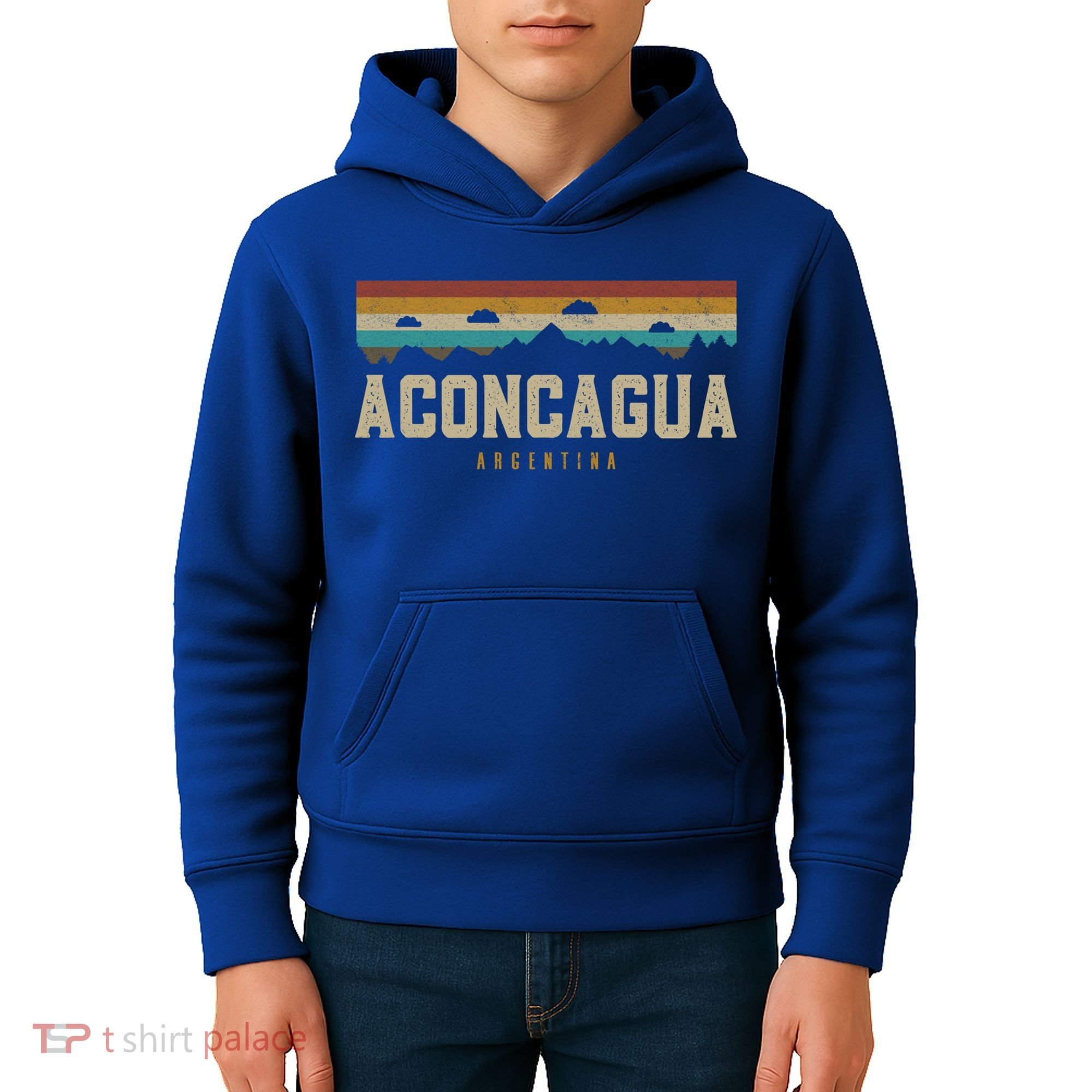 Aconcagua Mountains Argentina Hiking Outdoors Retro Gift Kids Hoodie
