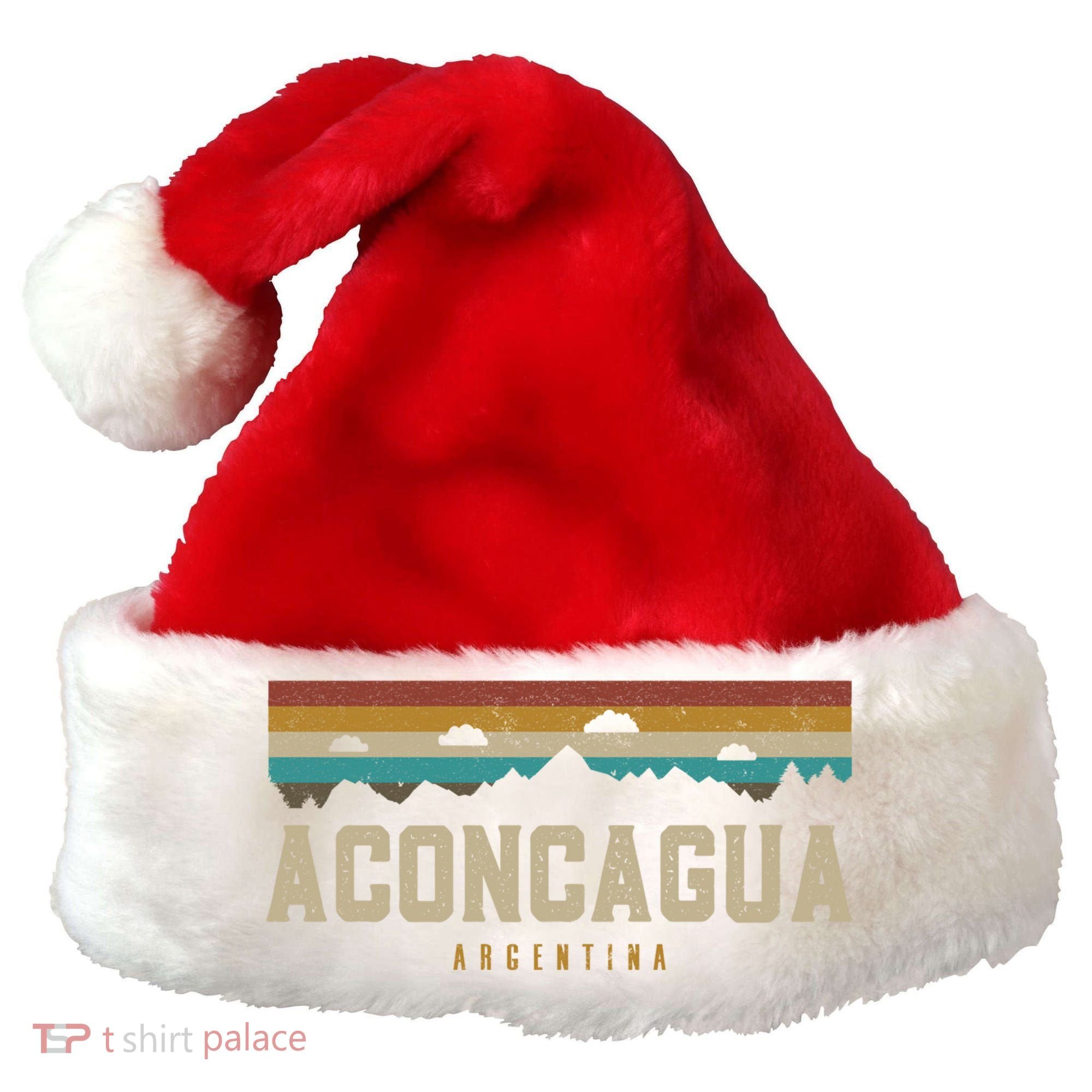 Aconcagua Mountains Argentina Hiking Outdoors Retro Gift Santa Hat