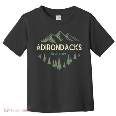 Adirondack Mountains Adirondacks New York Vintage Retro Toddler T-Shirt