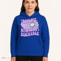 Ask Me About My Sarcastic Mystery Discharge Hoodie thumb 5