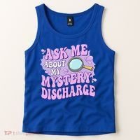 Ask Me About My Sarcastic Mystery Discharge Tank Top thumb 2