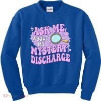 Ask Me About My Sarcastic Mystery Discharge Kids Sweatshirt thumb 0