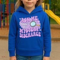 Ask Me About My Sarcastic Mystery Discharge Kids Hoodie thumb 3